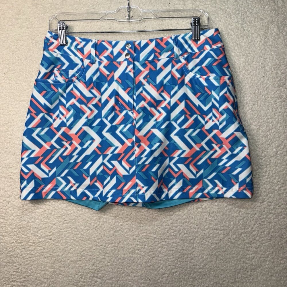 Slazenger Golf Women Skort Skirt Size 4 Multi Color Athleisure Tennis Pickleball
